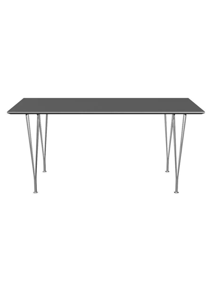 Piet Hein B638 spisebord, 160 x 80 cm fra Fritz Hansen Grey Bromo m. alukant (specialfarve) - Jacobsen Plus