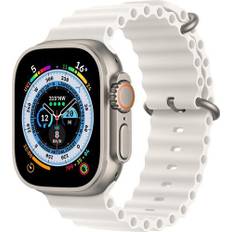 Apple Watch Ultra (2022) | 49 mm | GPS + Cellular | silver | Havsband vit