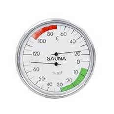Bastuugnsskål i rostfritt stål bastu aromolja kopp eterisk olja doft diffusor lämplig för bastu och spa användning - 120mm termo hygrom