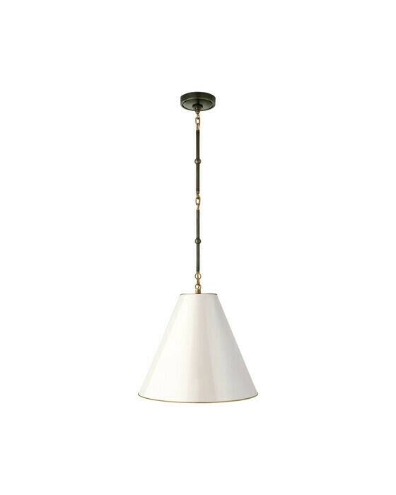 Visual Comfort Goodman taklampa brons & mässing/antikvit S - Guld / Brun