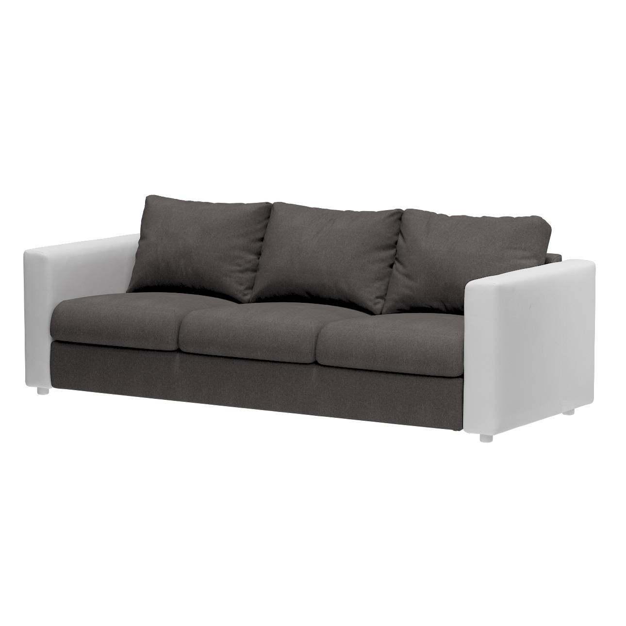 Vimle betræk 3-pers. sofa u.armlæn, Koksgrå, 211 x 98 x 83 cm, Etna