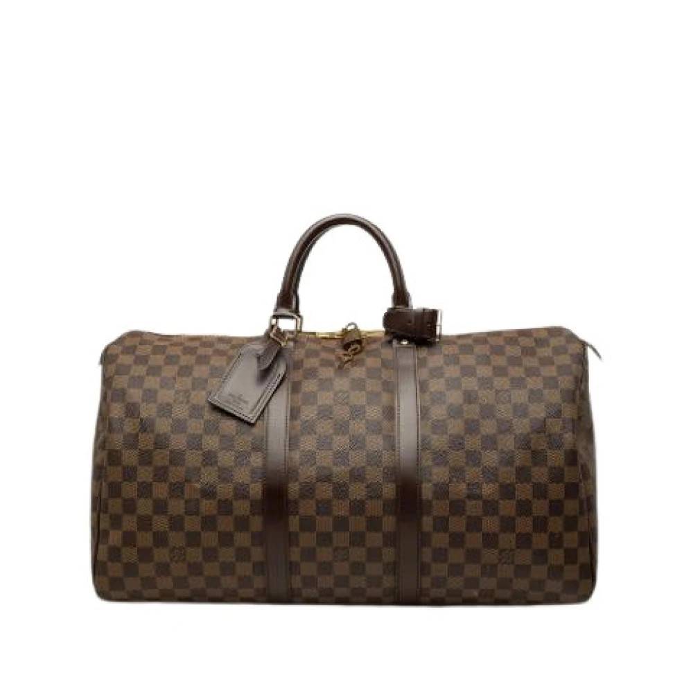 Louis Vuitton Vintage Pre-owned Keepall 50 - Vintage - Dame - Brun - ONE SIZE - Læder
