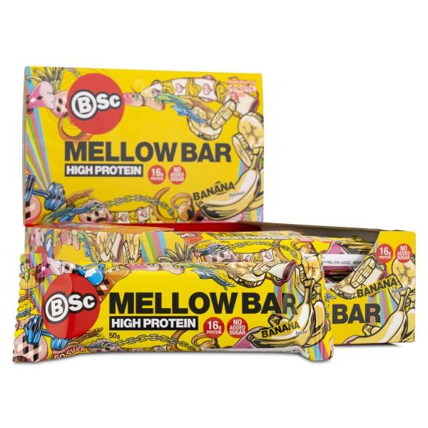 BSc Mellow Bar, Banana, 12-pak