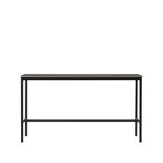 Muuto Base High barbord black linoleum, sort understel, krydsfinérkant, B50 L190 H105