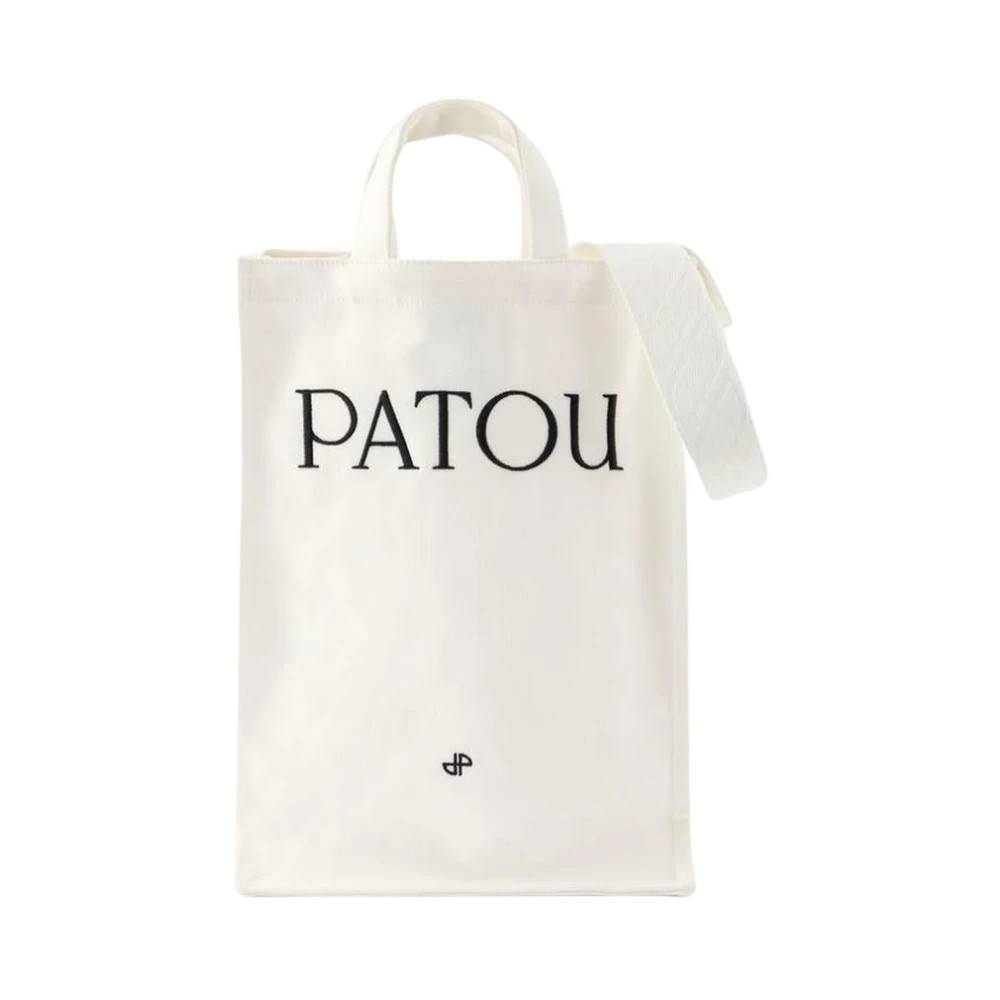 Patou Logo Tote Bag - Tasker - Dame - Hvid - ONE SIZE - Bomuld