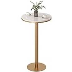 Pubbarbord Runt marmorbord Modernt stående cirkulärt cocktailbord Restaurang Bistrobord Soffbord, litet accentbord Utomhusslutbord (Size : Height 105cm)