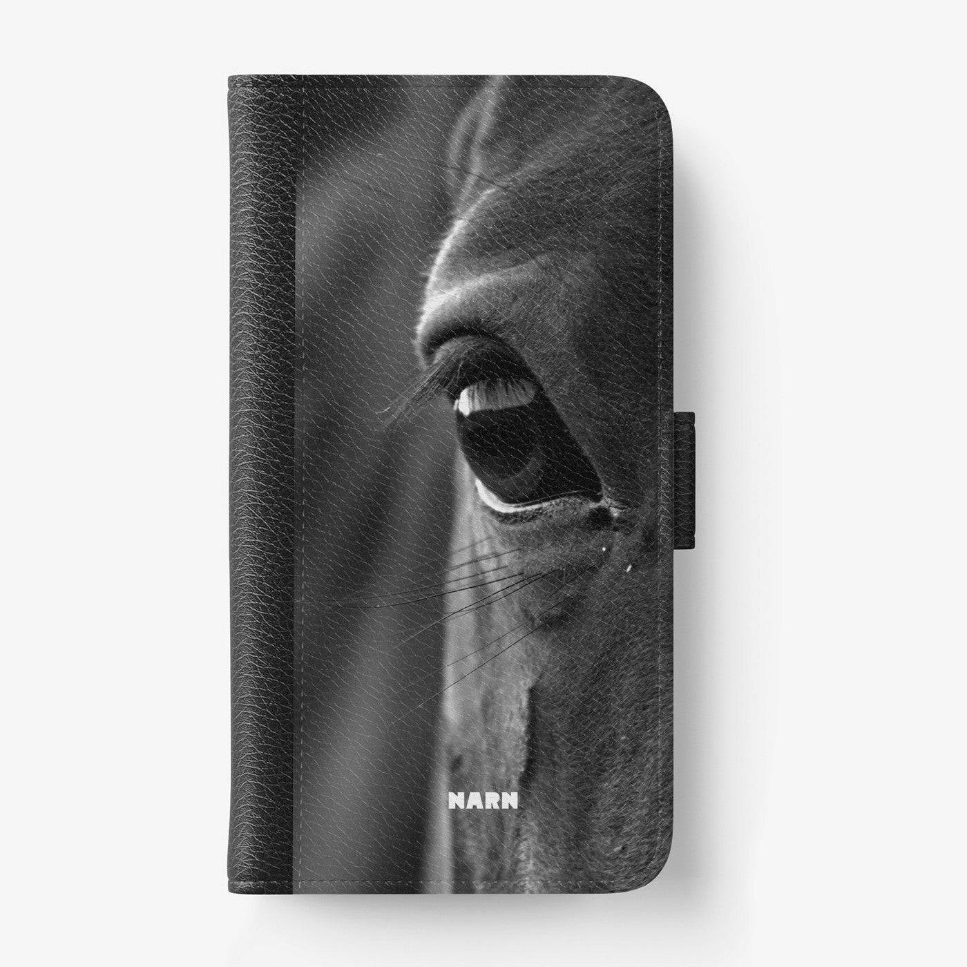 Plånboksfodral Samsung Galaxy S25 Ultra – Horse Soul – Black & White – Med Kortfack | NARN