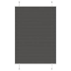 vidaXL Plisségardin Sort 90x150 cm Stofbredde 89,4 cm Polyester