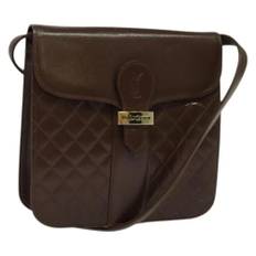 Saint Laurent Vintage, Vintage , Dame, Brun, ONE SIZE, Uld, Pre-owned Laeder skuldertasker