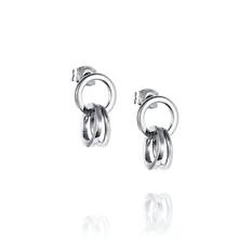 Messy rings ear Örhängen Silver