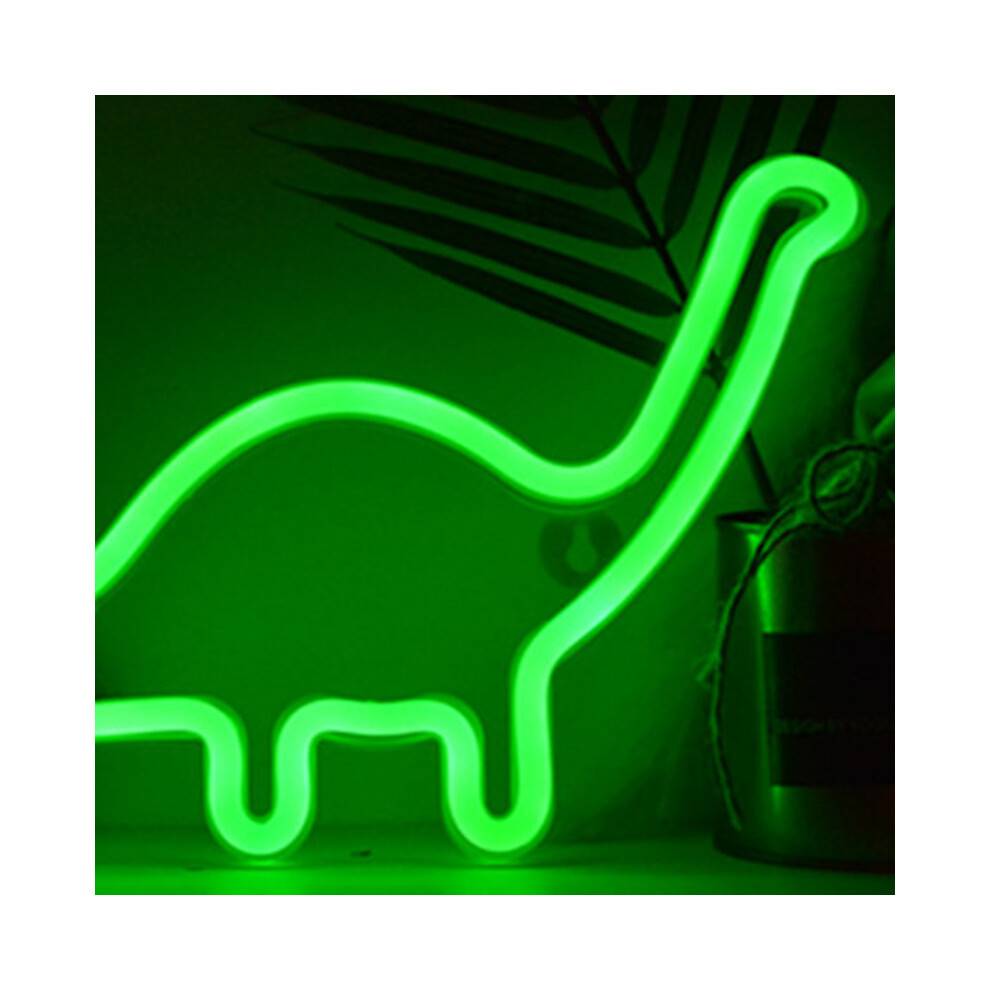 Perfekt barnpresent, USB-batteridriven dekoration, dinosaurieneonljus ger ett lekfullt inslag till ditt barns rum, enkel att installera, lämplig