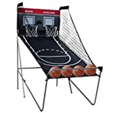 Skjutmaskin med boll basket spel barn basketautomat set arkad inomhus basketstativ dörr basketkorg nät vikbar lekmaskin automat mobil bärbar leksak sport
