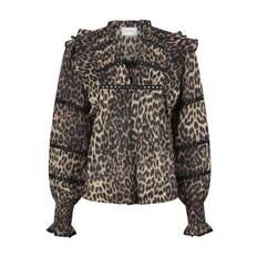 Neo Noir - Aurika Leo Voile Blouse - Leopard