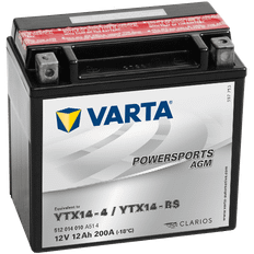 Varta Mc-batteri AGM YTX14-BS 12v 12Ah