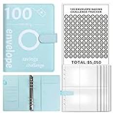 Cash Binder 100 Day Savings Challenge Book Binder Couple Challenge Event Notepad Folder With Cash Envelopes