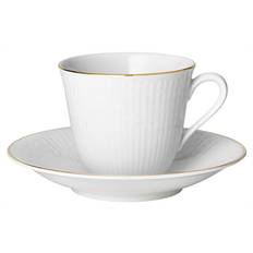 Swedish Grace Gala, kaffekopp med fat, 16 cl - 4 set/fp