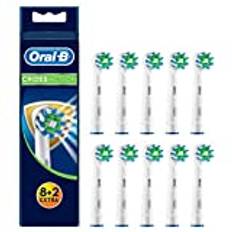 Oral-B CrossAction borsthuvuden med bakterieskydd, 8+2 stycken