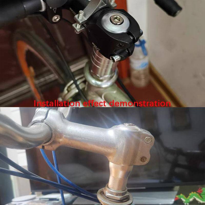Cykelgaffel Stamförlängare 22,2 mm Aluminiumlegering Landsvägscykel Mountainbike Cykel Stamhöjare Adapter För 1 1/8  Gänglös Styrrör svart