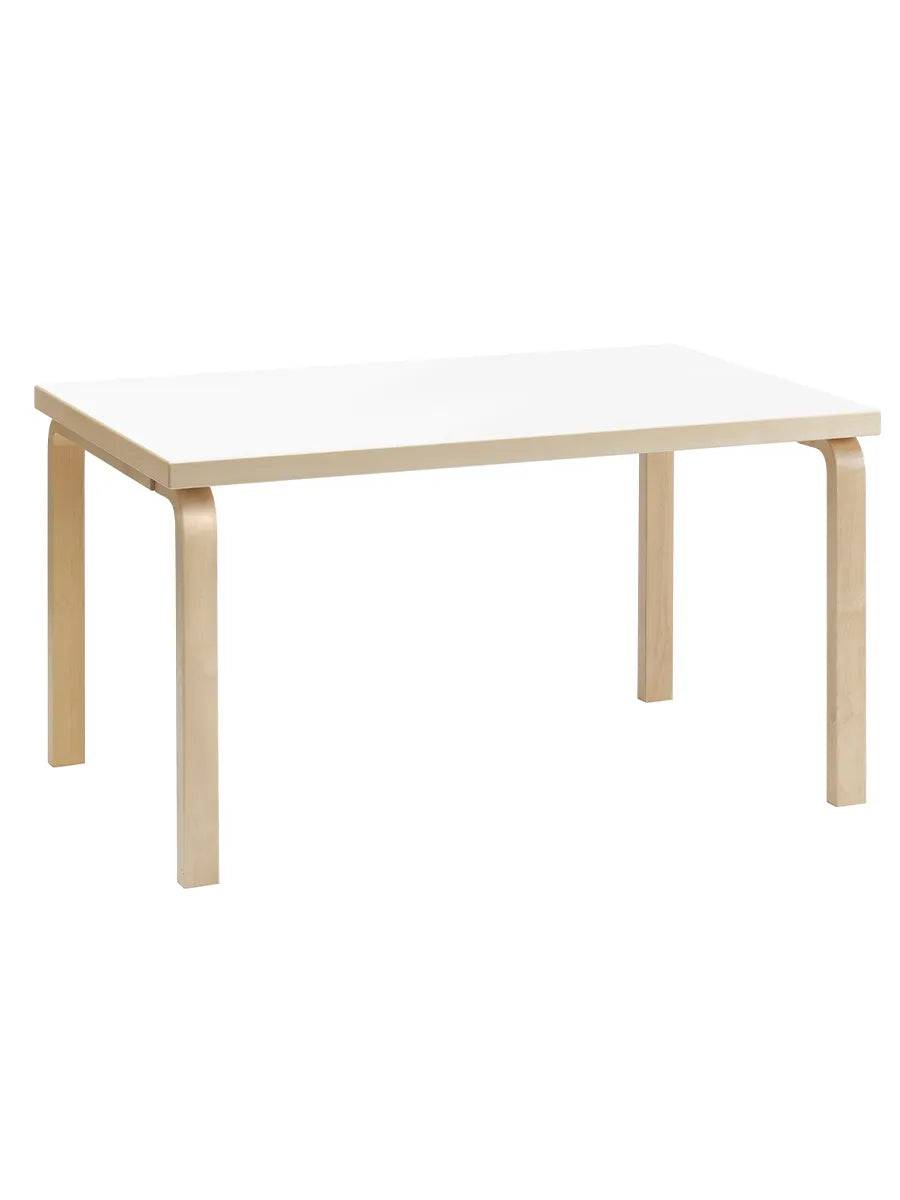 Aalto Table Rectangular 82B, 135x85 cm fra Artek Hvid Laminat - Jacobsen Plus