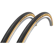 Schwalbe Lugano II kanttrådsdäck 700 x 25c Classic sampack - Beige,Sort