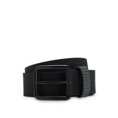 Porsche x BOSS belt in Italian leather with patterned keeper