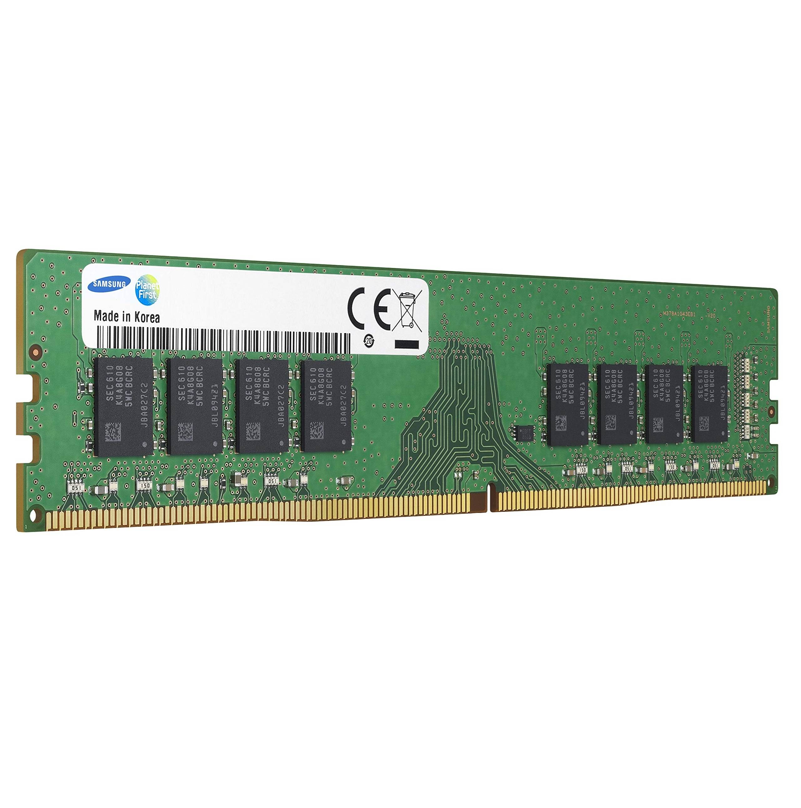 Begagnat Samsung 8GB 1Rx4 PC4-19200 DDR4-2400MHz ECC Registered RDIMM M393A1G40EB1-CRC0Q