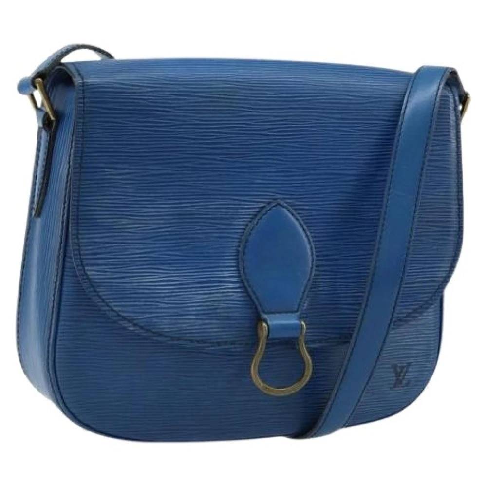 Louis Vuitton Vintage Pre-owned Vintage Cross Body Taske - Vintage - Dame - Blå - ONE SIZE - Læder