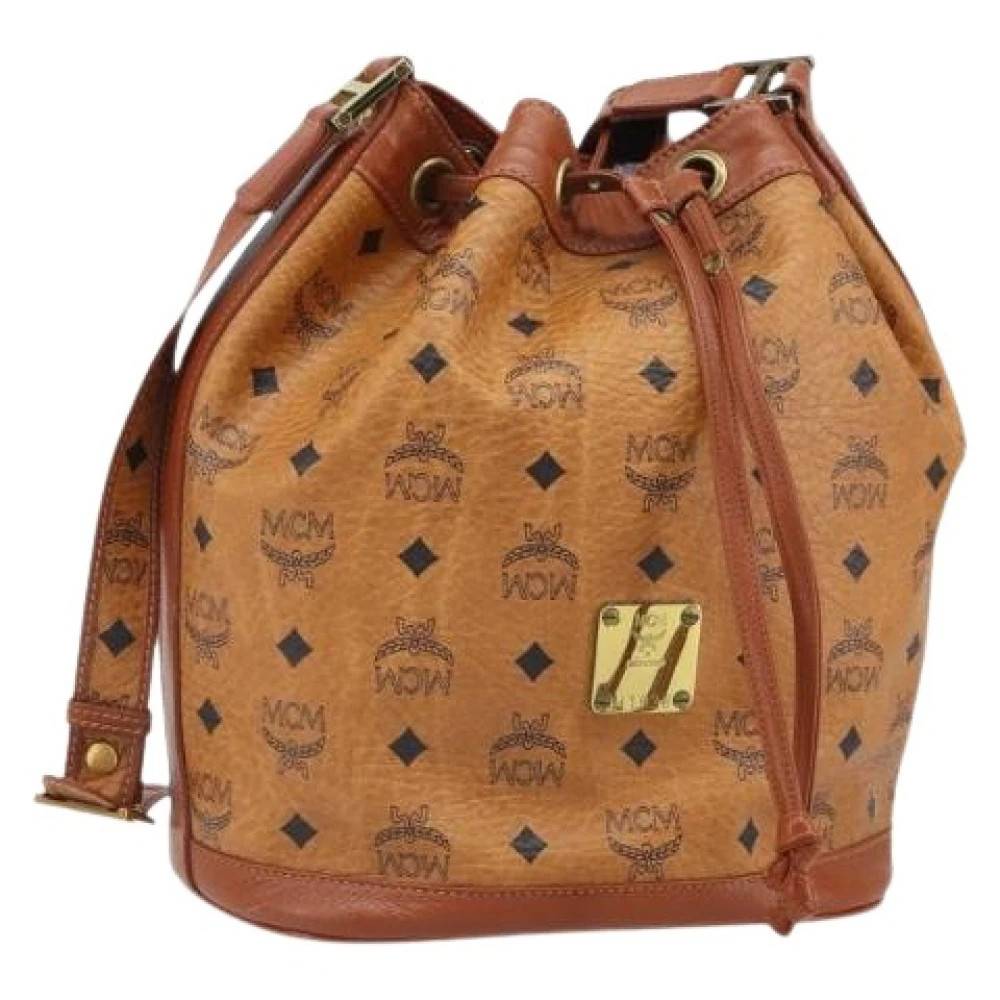 MCM Pre-owned Pre-owned Bucket Bag - Vintage - Dame - Brun - ONE SIZE - Uld