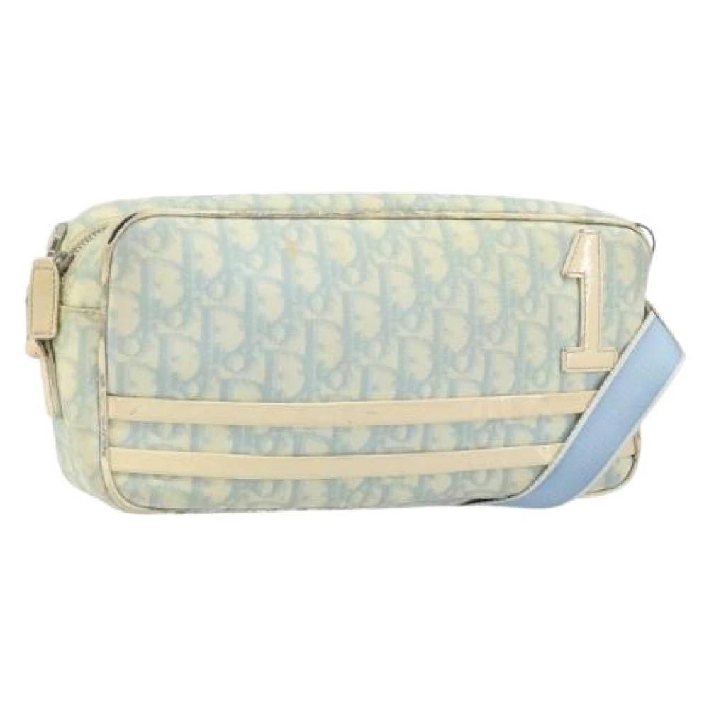 Dior Vintage Pre-owned Vintage PVC Skuldertaske - Vintage - Dame - Blå - ONE SIZE - Uld