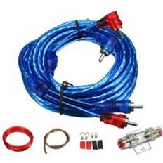 1500w bil o högtalarledningsförstärkarkabel subwoofer högtalarinstallationssats 8ga nätsladd 60 amp säkringshållare