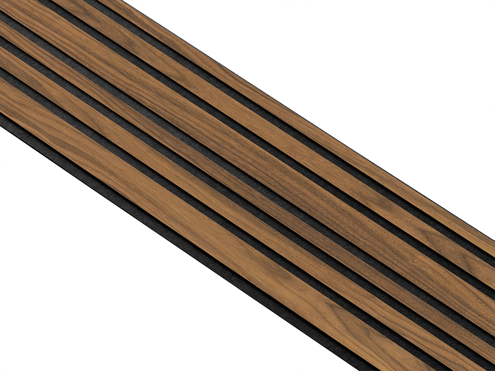 I-Wood Basic Mixed listebredde paneler, i sort kerne, klar oliering - mål 17 x 300 x 2400 mm.