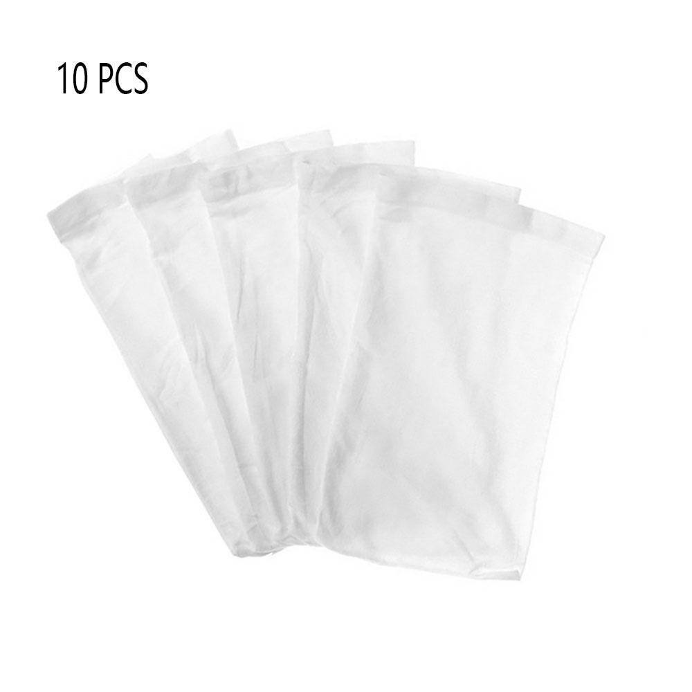 Pool skimmer socks, replacement filters, elastic, for pool, white, 10 pcs.