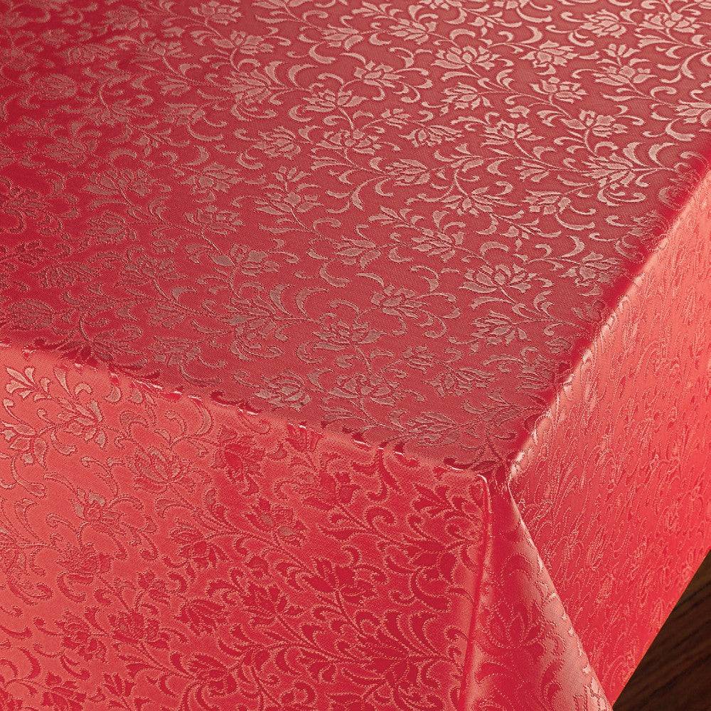 Rosenflor Rød - Flot damask præget voksdug