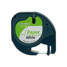 Dymo Letratag Paper tape white 12mm x 4meter