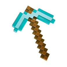 Minecraft hakke 40 cm - Plastik Diamant pickaxe