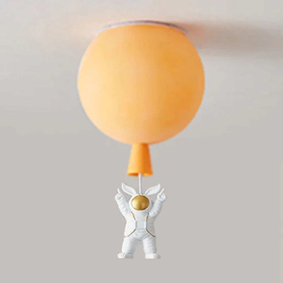 CosmoGlow - Lekfull LED Taklampa för Barnrum - Orange / C / 30 cm