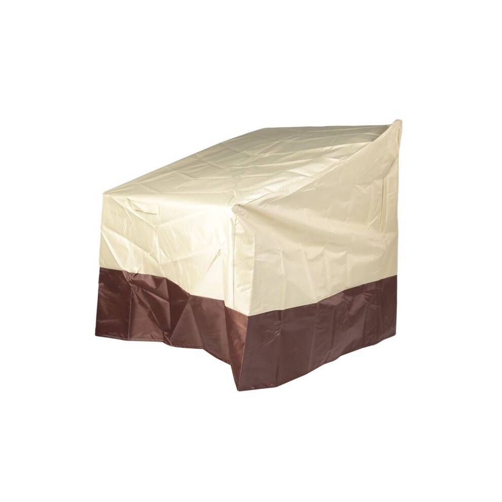 2 Pack Patio Adirondack Chair Cover 31X33X36 Inch Heavy Duty Outdoor Patio Chair Cover 420D, Waterproof Outdoor Lawn Patio Furniture Covers, Beige
