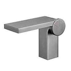 waterfall taps for bathroom sink single handle sink taps for bathroom waterfall basin sink mixer tap brass hot and cold,gun gray