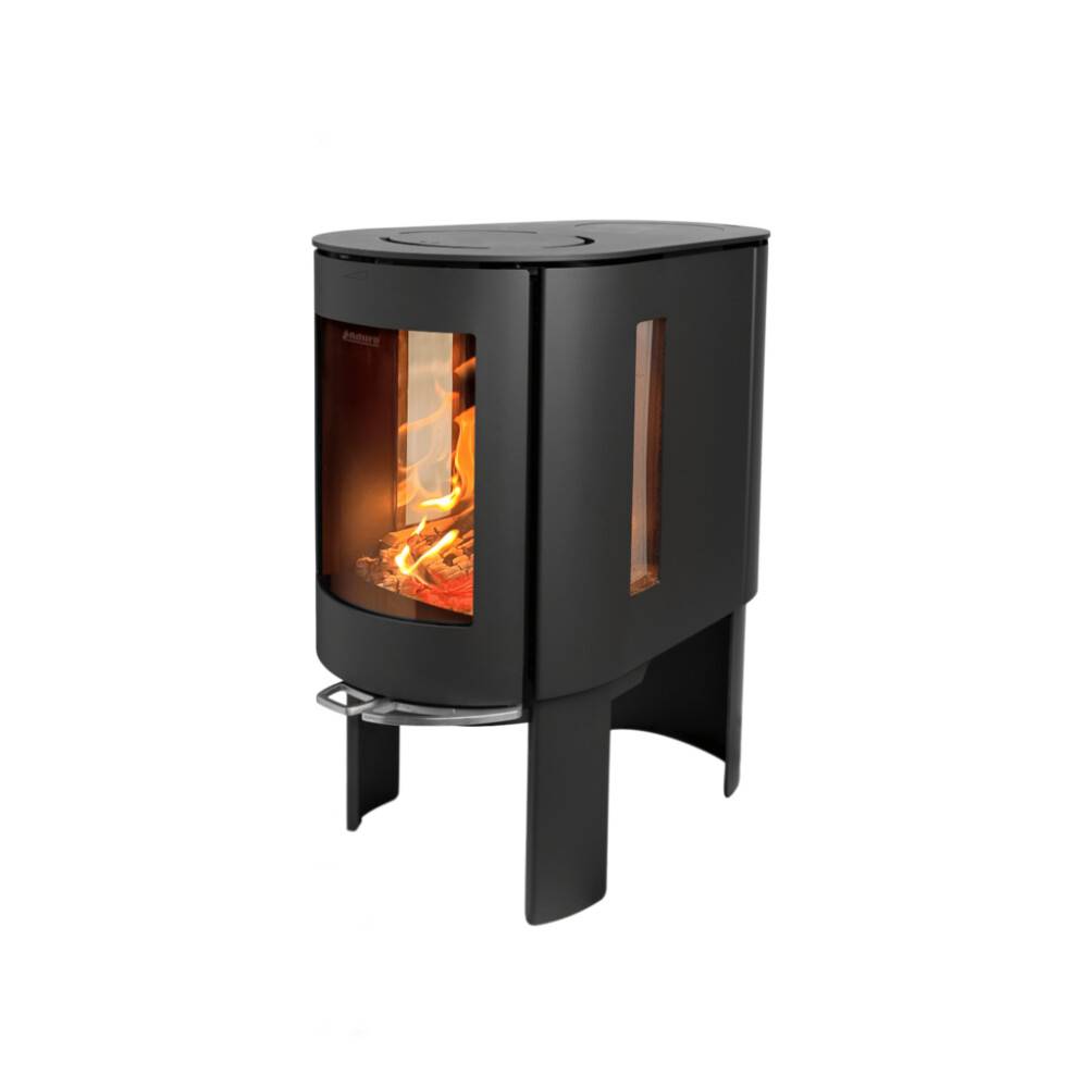 Aduro 23 brændeovn m/kogeplade sort 6,3 kW