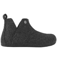 Birkenstock andermatt mørkegrå hjemmesko i uldfilt