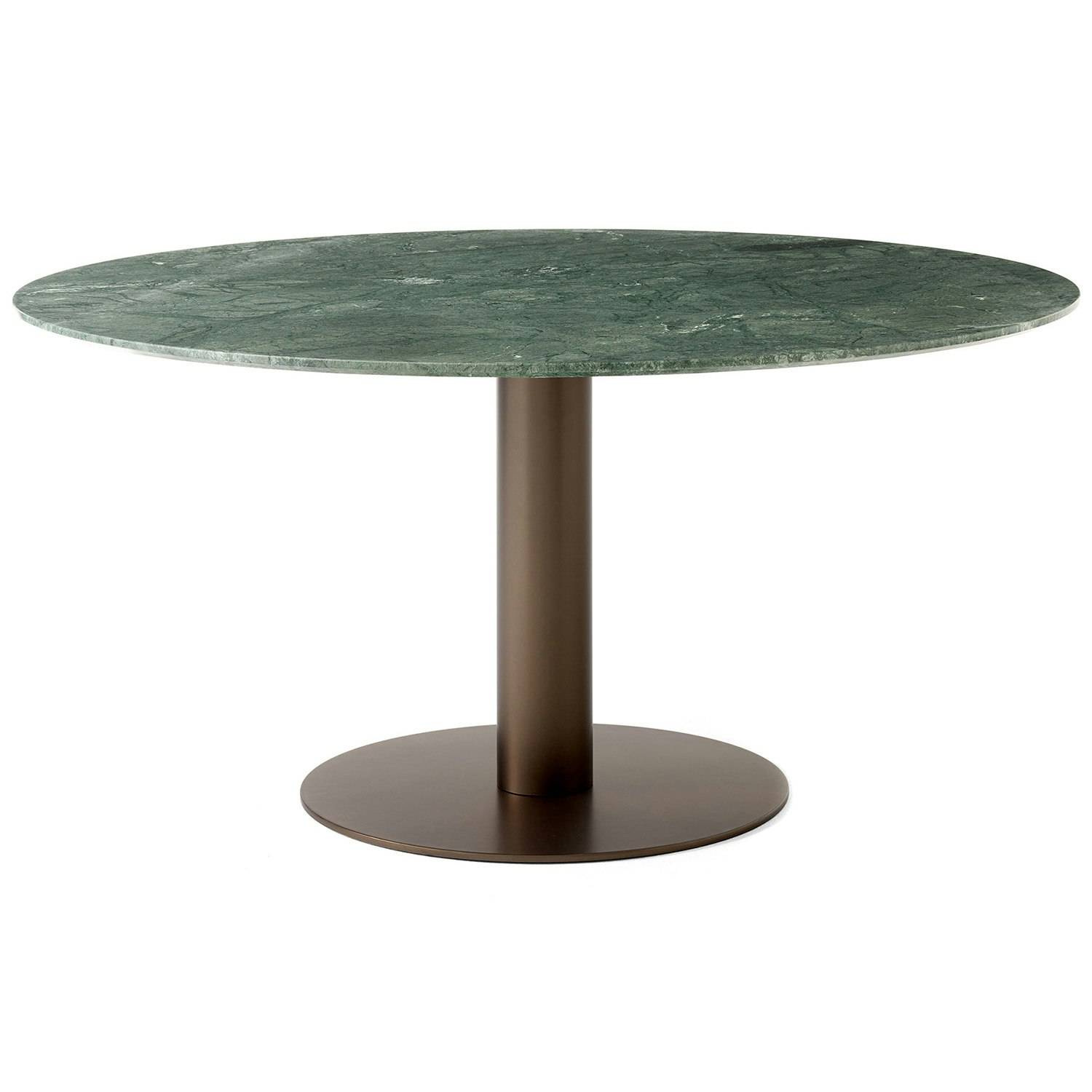 &Tradition In Between Sk11 Bord Ø150 Cm Verde Guatemala / Bronzeret - Spisebord & Barbord Guatemala Marmor Bronzed - 132650A427