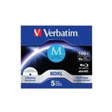 Verbatim M-Disc - 5 x BD-R XL - 100 GB 4x - printbar overflade for ink jet - cd-boks