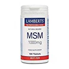 Lamberts MSM (metylsulfonylmetan) 1 000 mg - 120 tabletter