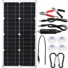 50w solpaneler dubbel usb-utgång solceller poly solpanel 10/20/30/40/50a styrenhet för 12v batteriladdare vattentät - Endast solpanel
