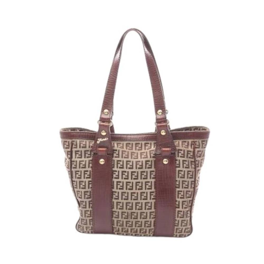 Fendi Vintage - Pre-owned Vintage Canvas Tote Bag Vintage - Dam - ONE Size - Läder