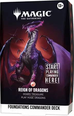 Magic The Gathering Foundations Starter Commander Deck - Reign of Dragons