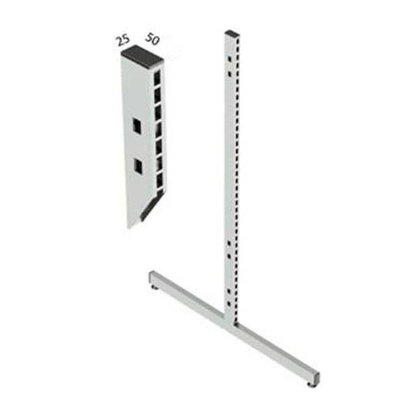 Butikshylla Classic, T-gavel, med justerbar fot, HxD 1496 x 870 mm