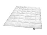 Traumnacht Exklusiv medium duntäcke med nya vita dun (90%) och fjädrar (10%), DIN EN 12934, 200 x 200 cm, Down Pass och Öko-Tex certifierad, tillverkad enligt tysk kvalitetsstandard