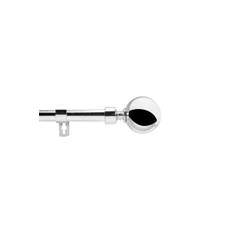 Gardinstang, Justerbar 120-210 cm Sphera, Chrome