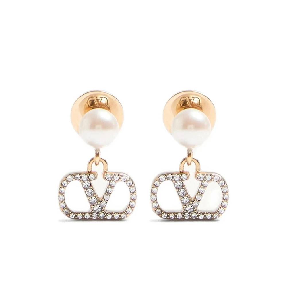 Valentino Garavani - Vlogo Earrings Accessoarer - Dam - ONE Size -